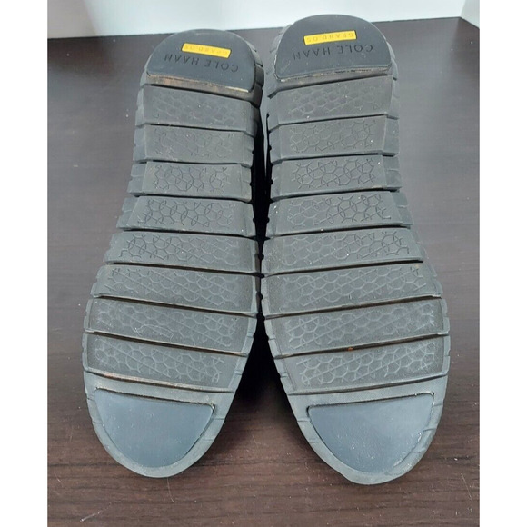 Cole Haan Zerogrand Suede Shoes Womens Black Wingtip Oxford W06084 Size 8B - Picture 6 of 7